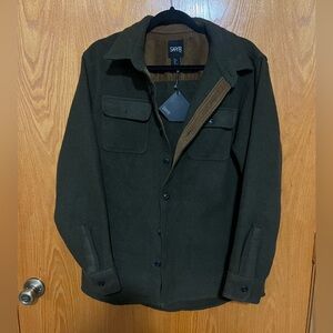 Sky Men's Forest Green Shirt Jacket